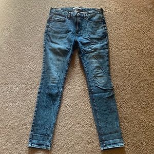 Pacsun Stacked Skinny Blue Jeans